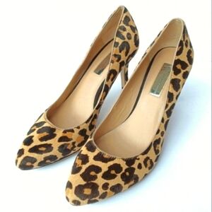 Leopard Hair Calf Brown and Black Heels By INC International Concepts